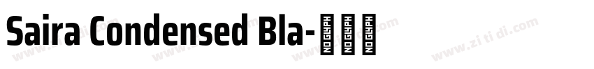 Saira Condensed Bla字体转换
